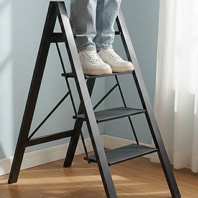 Escabeau 4 marches pratique