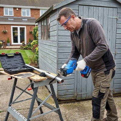 Scie sabre Poignée optimisée pour réduire la fatigue lors d'utilisations prolongées